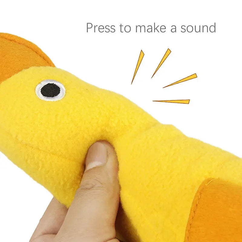 Quacky Delight Snack Dispenser - Squeak Toys for Puppy Training, Interactive Play, Mental Stimulation - Durable, Easy-to-Clean