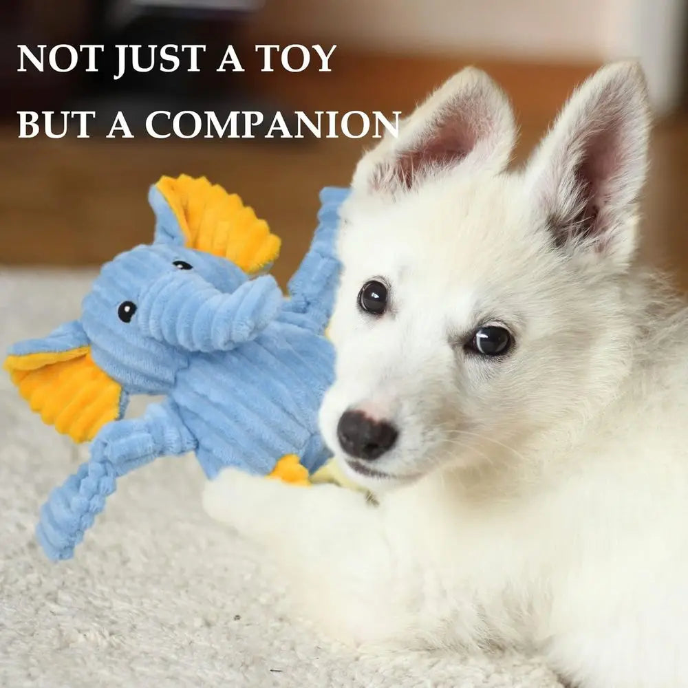 5 Pack Tough Squeaky Dog Toys Assorent Plush Animal Dog Toy Value Bundle Puppy Pet Dog Toys or Small Medium Large Dogs
