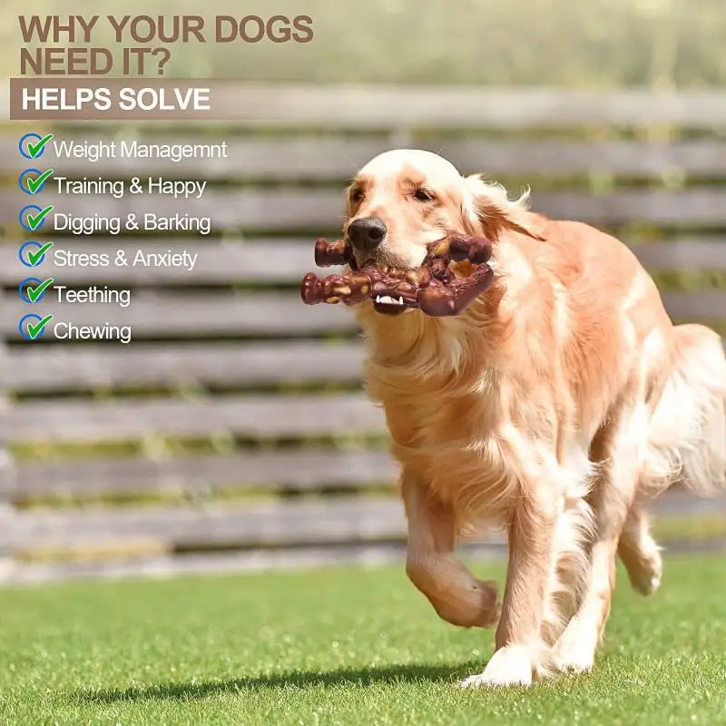 Dog Toys Teeth Grinding Toy Chewing Nylon Beef Flavor Toy Pressure Reducing Play Training Chewing Anti Anxiety Toy Pet Supplies