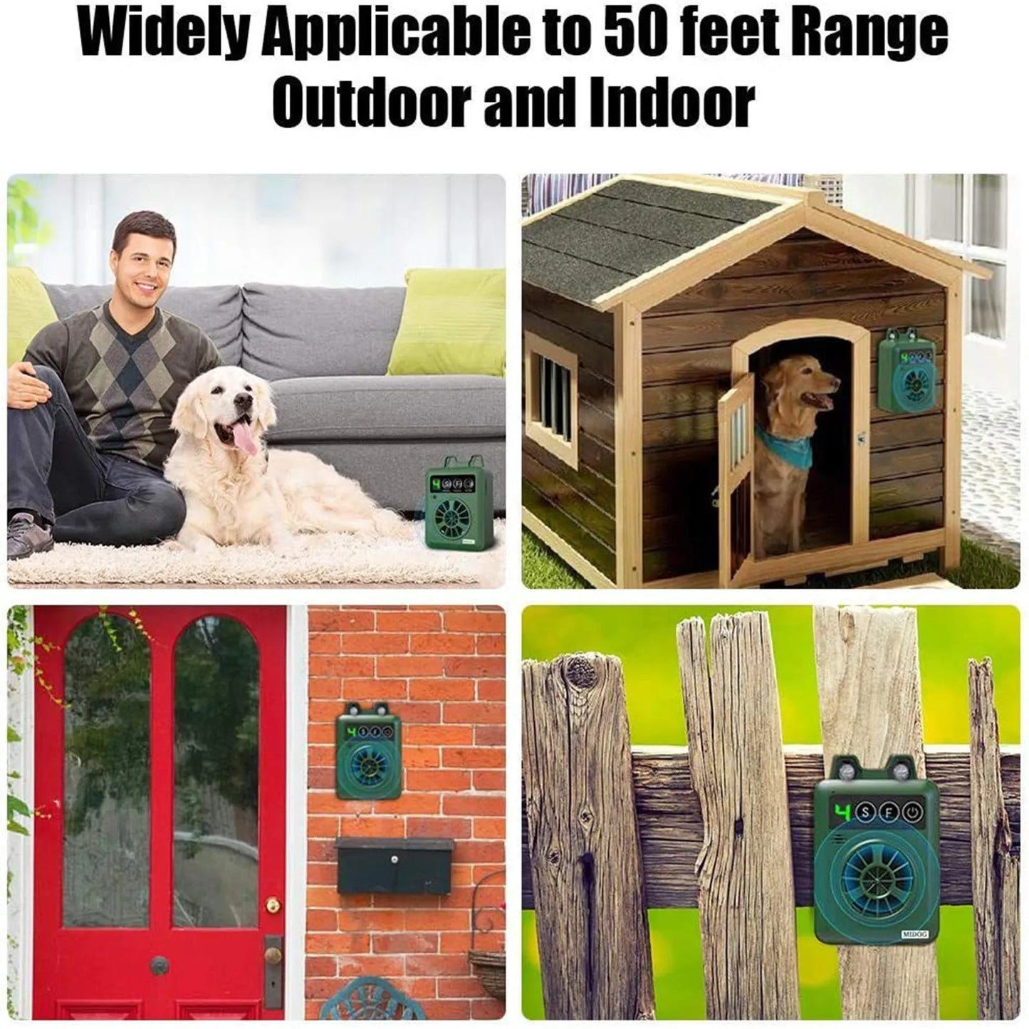 Rechargeable Pet Anti Barking Ultrasonic Electronic Dog Repeller Chaser Dog Pet Anti-Bark Device Dog Training Repeller Devices