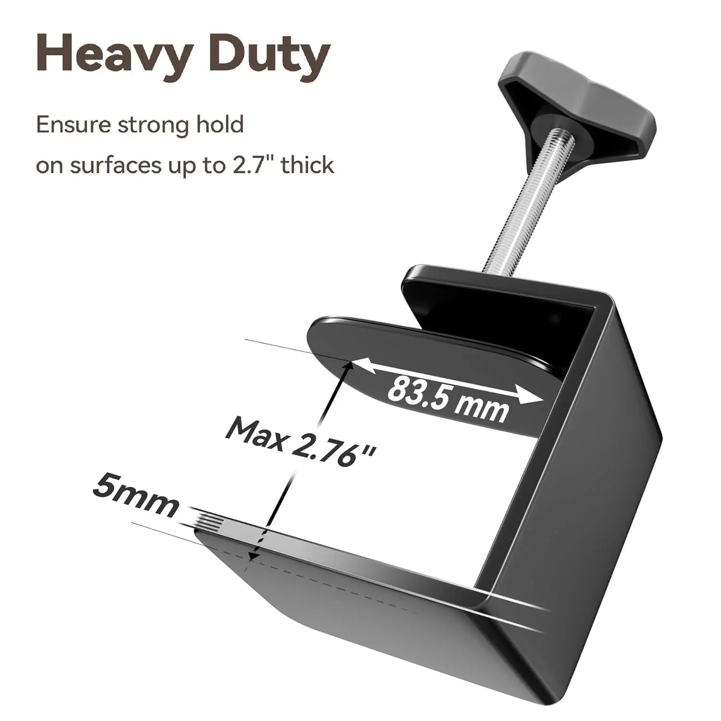 Adjustable Pet Grooming Arm for Table: 42" Height & 27"-39" Width, Clamp Fits Up to 2.76", Includes Hammock & Nooses