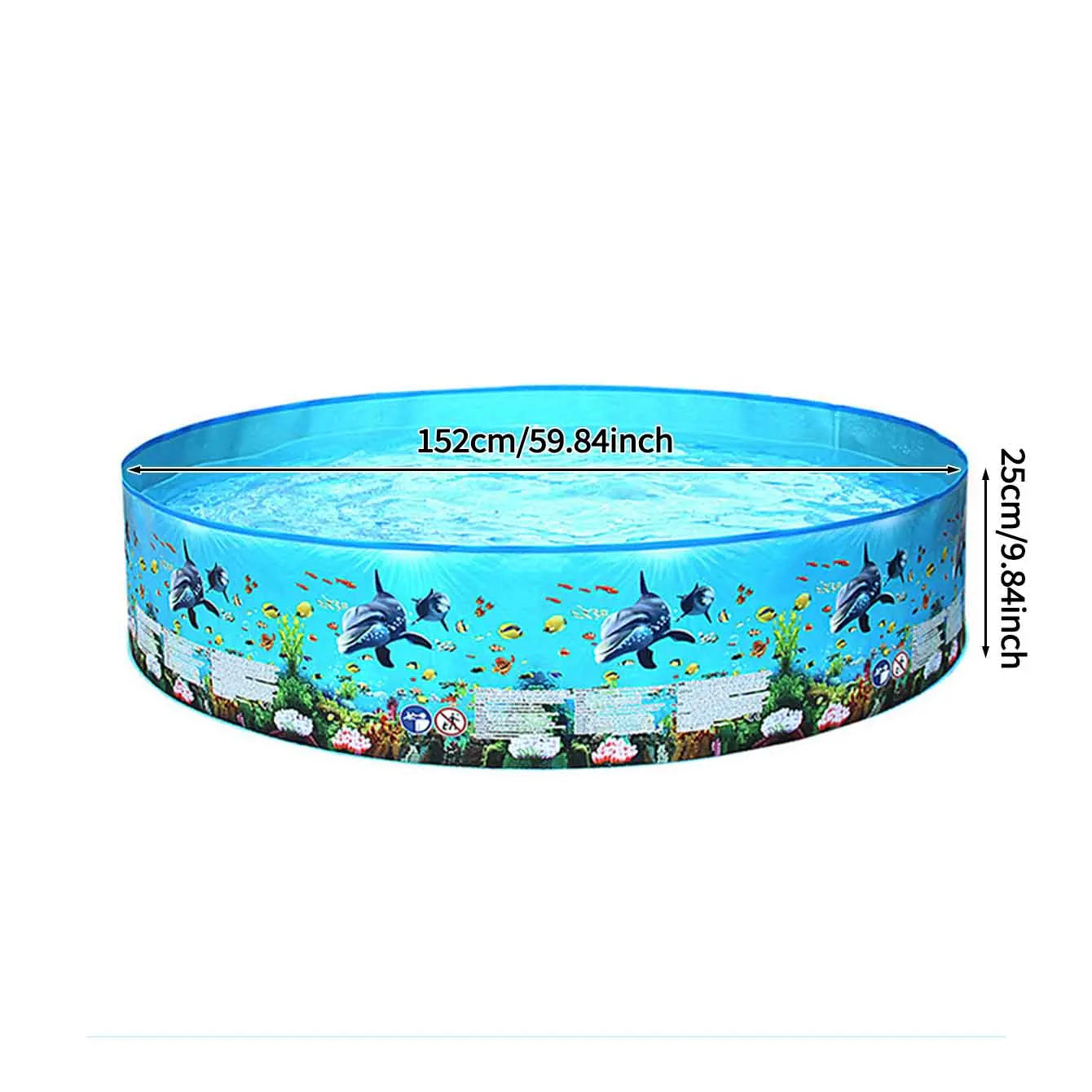1PC Foldable Pet Swimming Pool, Round PVC Dog Bath Pool, Portable Outdoor Water Pool for Backyard Garden Summer Splash