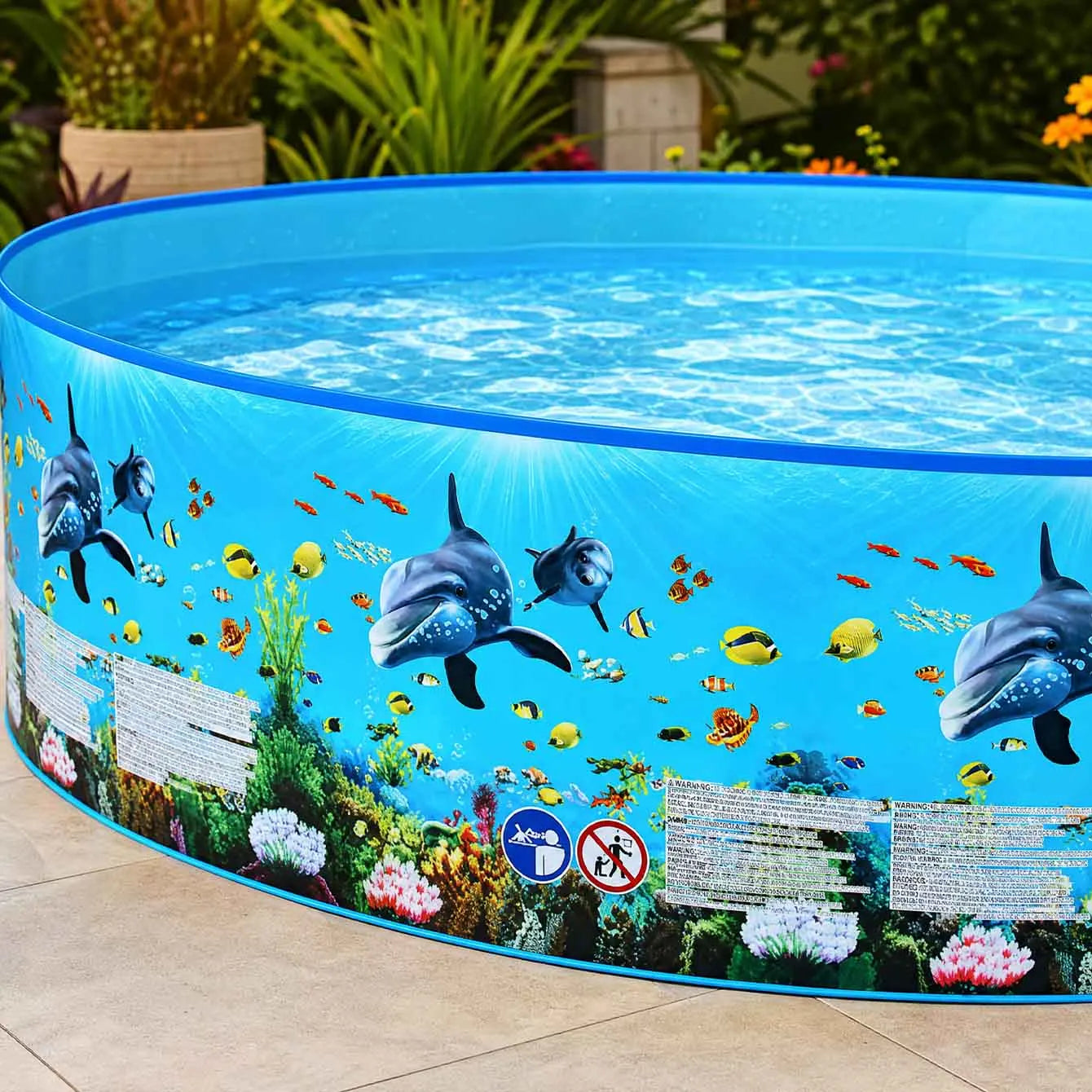 1PC Foldable Pet Swimming Pool, Round PVC Dog Bath Pool, Portable Outdoor Water Pool for Backyard Garden Summer Splash