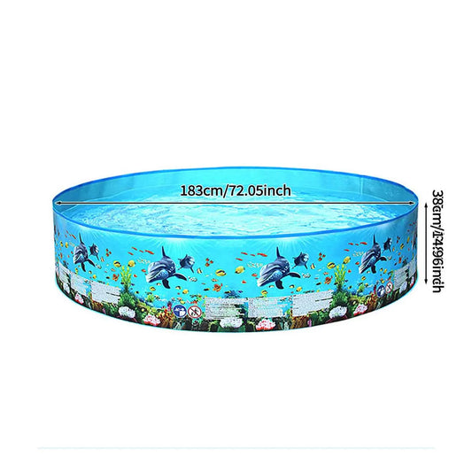 1PC Foldable Pet Swimming Pool, Round PVC Dog Bath Pool, Portable Outdoor Water Pool for Backyard Garden Summer Splash