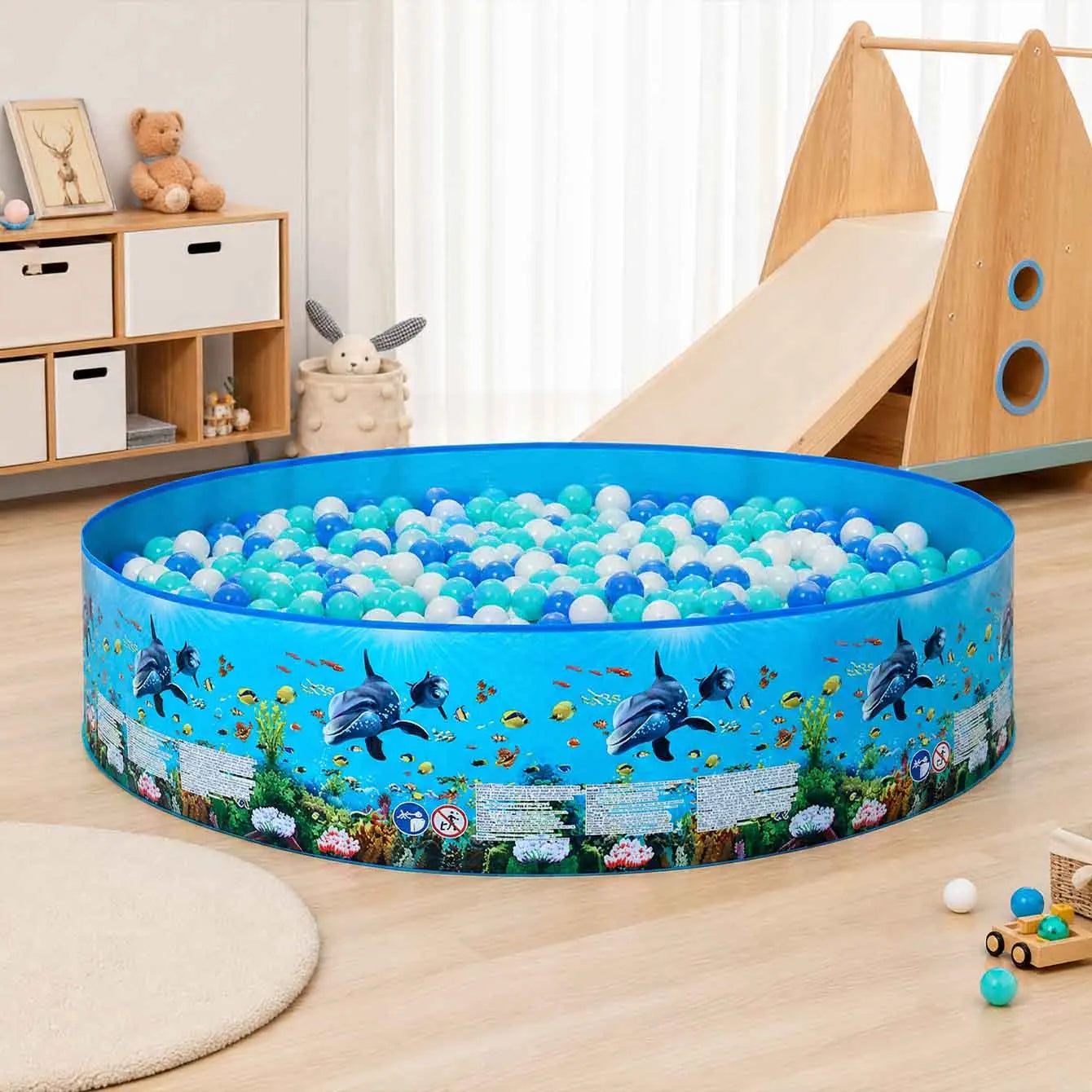 1PC Foldable Pet Swimming Pool, Round PVC Dog Bath Pool, Portable Outdoor Water Pool for Backyard Garden Summer Splash