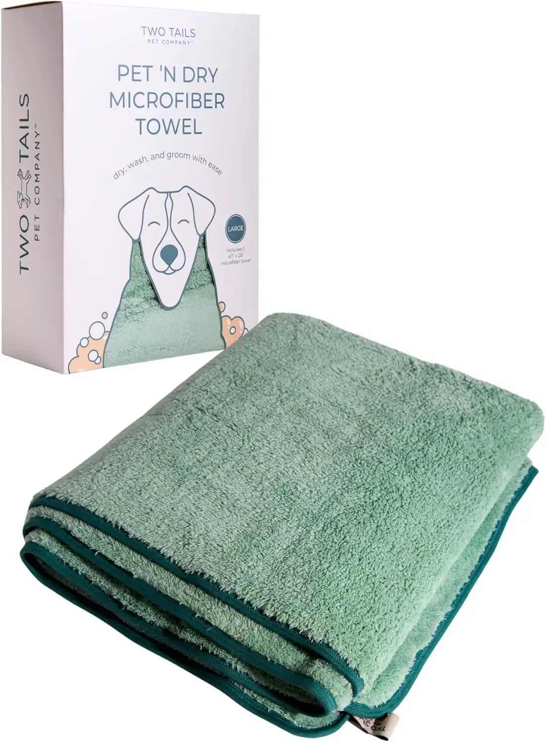 Super Absorbent Microfiber Dog Towel, Soft & Lightweight, Fast Drying for Large Dogs & Puppies, Grooming Supplies