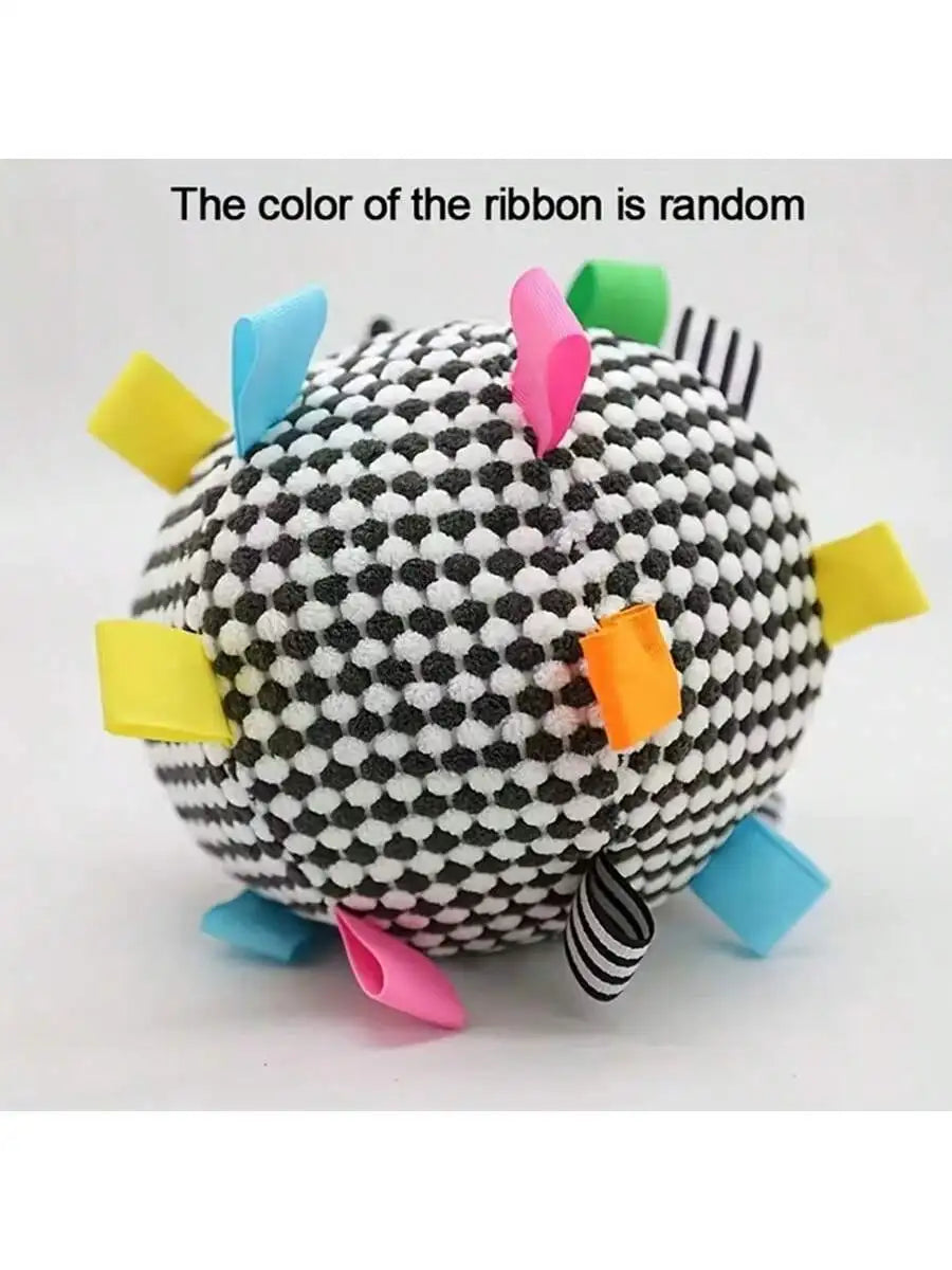 Pet Toy Ball Dog Chew Toy Interactive Tough Durable Colorful Ribbon Safe Material Pet Playing Toy for Small Medium Large Dogs Pu