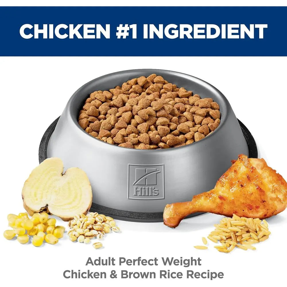 Adult Perect Weight Dry Dog ood, Chicken & Brown Rice, 25 lb. Bag