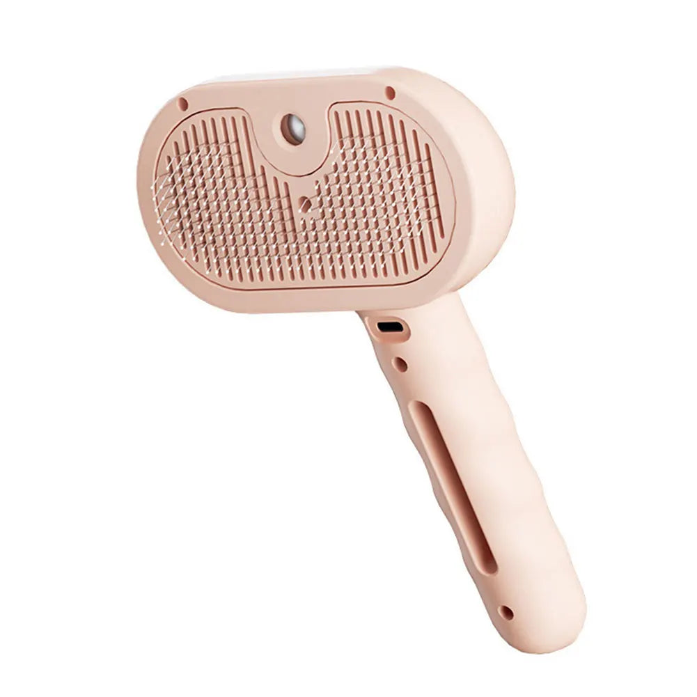 3 in 1 Cat Steam Brush with Release Button Cat Grooming Brush Rechargeable Cat Hair Brush Cat Brush for Cats Dogs Small Animals