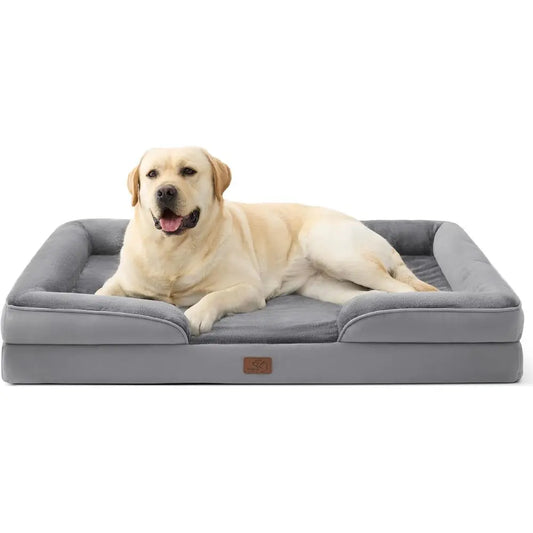 Jumbo Orthopedic Dog Bed or Extra Large Dogs - Washable XLarge Dog Cat Bed Waterproo, Comort Dogs Couch Soa with Washable Remova