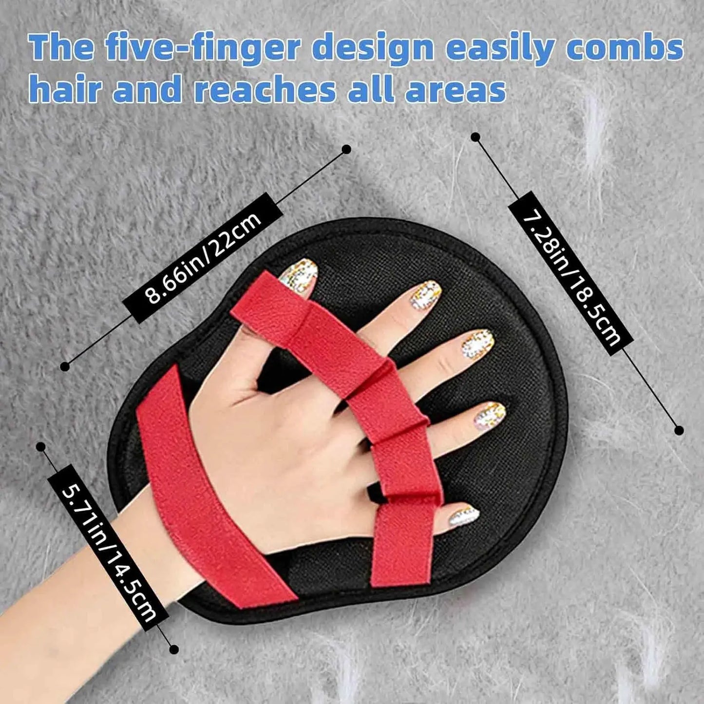 Pet Hair Removal Glove for Laundry, Magic Grooming Brush for Dogs Cats, Electrostatic Tool for Couch Carpet Clothing