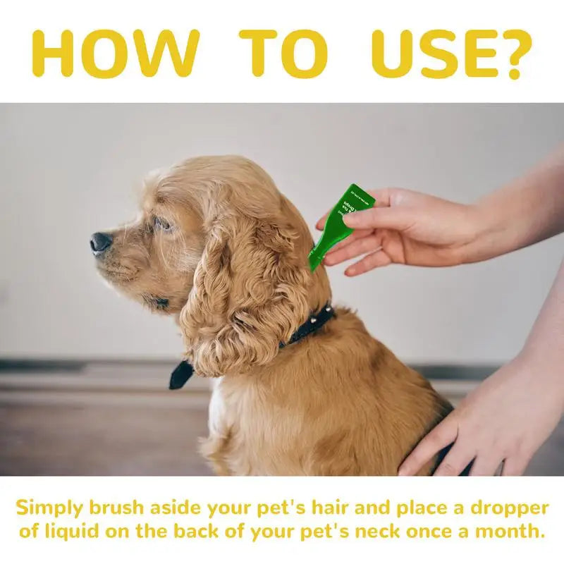 Dogs for Cat Flea and Tick Treatment for Small Medium Large Dogs Cats Topical Flea Treatments Pets Cleaning Care Supplie