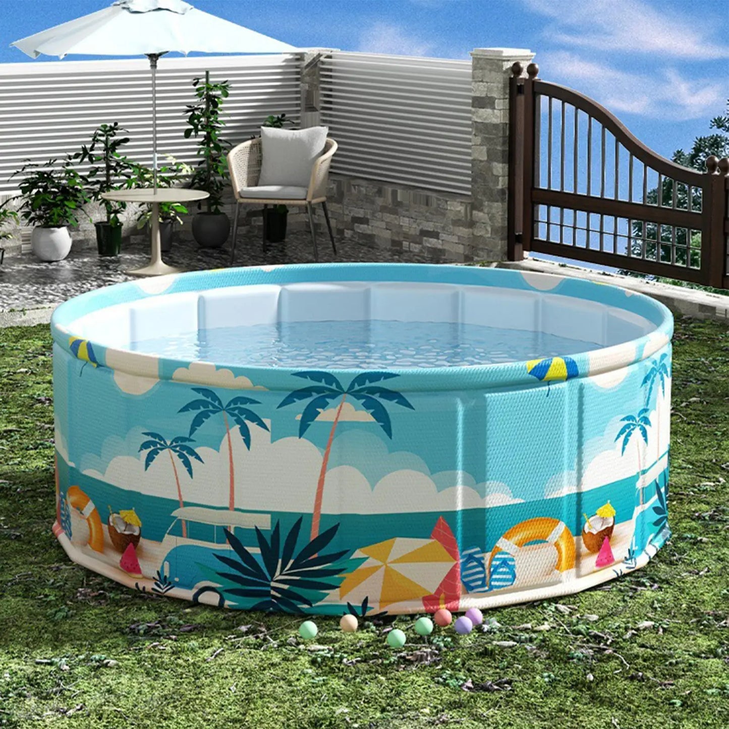 90/120/160cm Foldable Kids Pool Wading Pool Kids Swimming Pool Baby Framed Pools Pet Bath kid Basin Pet Pool Dog Bathing Tub