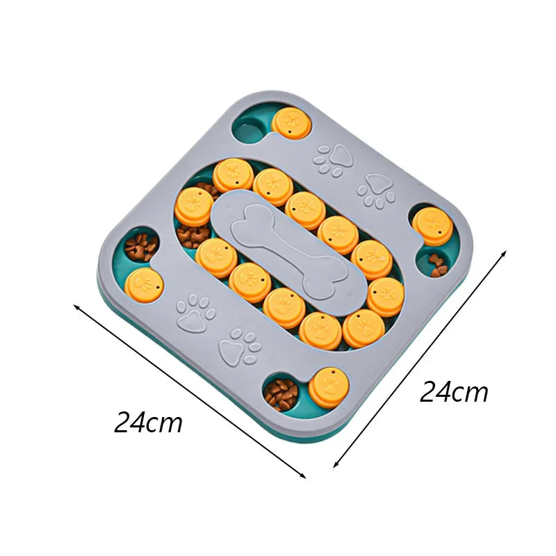 Funny Dog Cat Feeding Toy Puzzle Pet Toys for Small Dogs Cats Training Puppy Intelligence Quotient Slow Food Plate Accessories