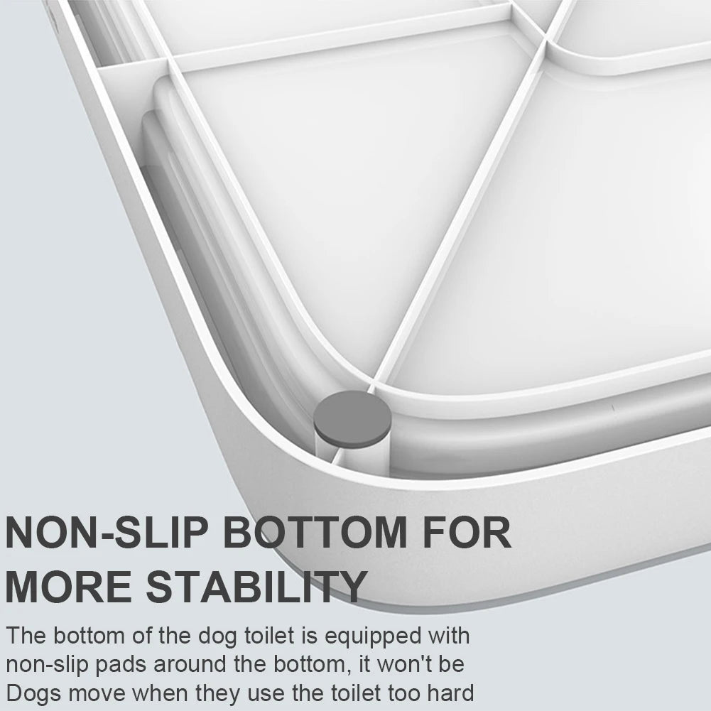 Dog Potty Tray with Pee Wall Pets WC Toilet Anti-Splash Pet Indoor Dog Training Toilet Pet Dog Toilet Puppy Kitten Cleaning Tool