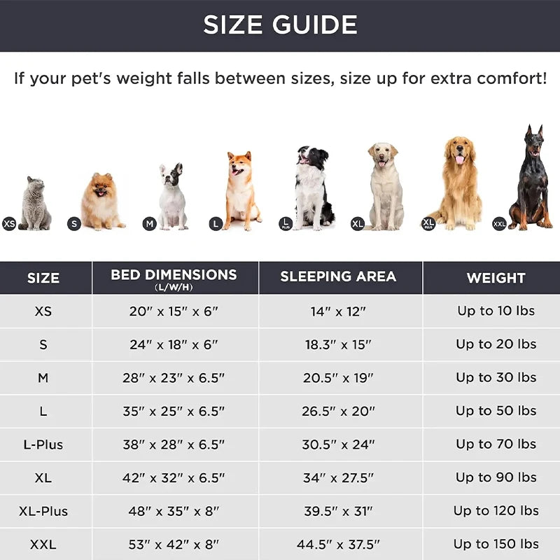 Waterproof Orthopedic Dog Bed Washable, Medium Size Pet Bed with Removable Cover, Joint Pain Relief Sofa for Cats Dogs