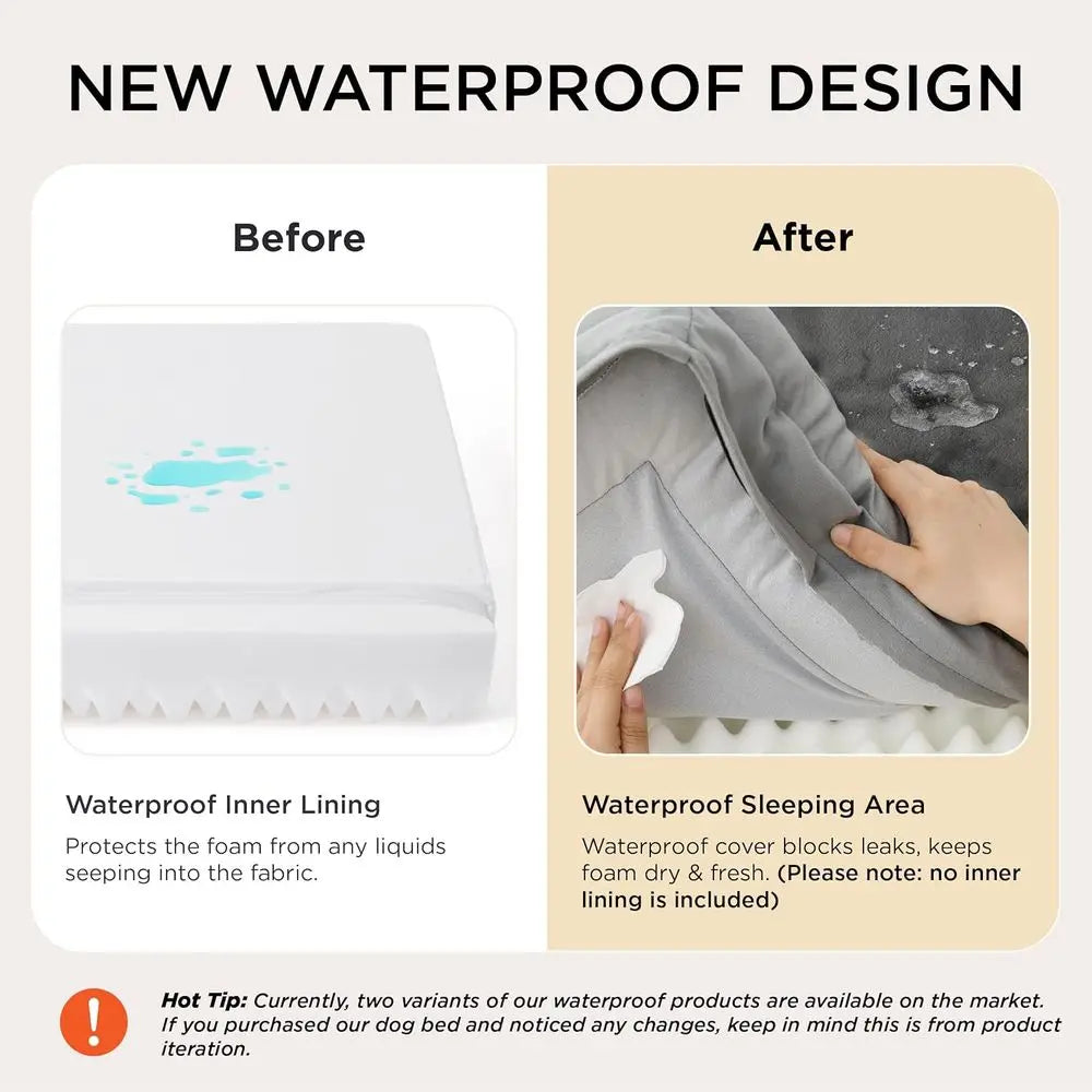 Jumbo Orthopedic Dog Bed or Extra Large Dogs - Washable XLarge Dog Cat Bed Waterproo, Comort Dogs Couch Soa with Washable Remova