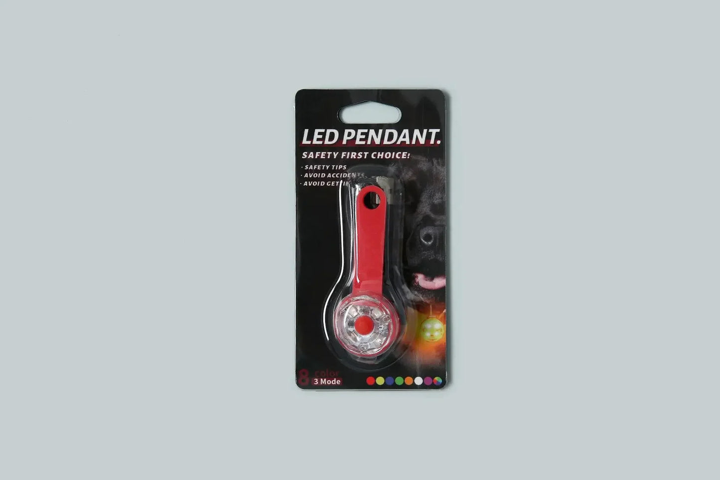 Dogs Collars Anti Loss Pendant Waterproof Safety LED Flashing Light USB Rechargeable LED Light Pendant For Dogs Cats Pets