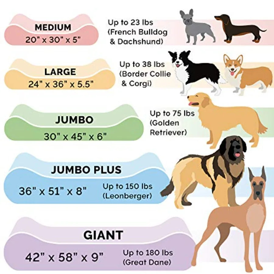 Cooling Gel Dog Bed for Large Dogs w/ Removable Washable Cover For Dogs Up to 150 lbs - Ultra Plush Faux Fur Suede Luxe Lounger