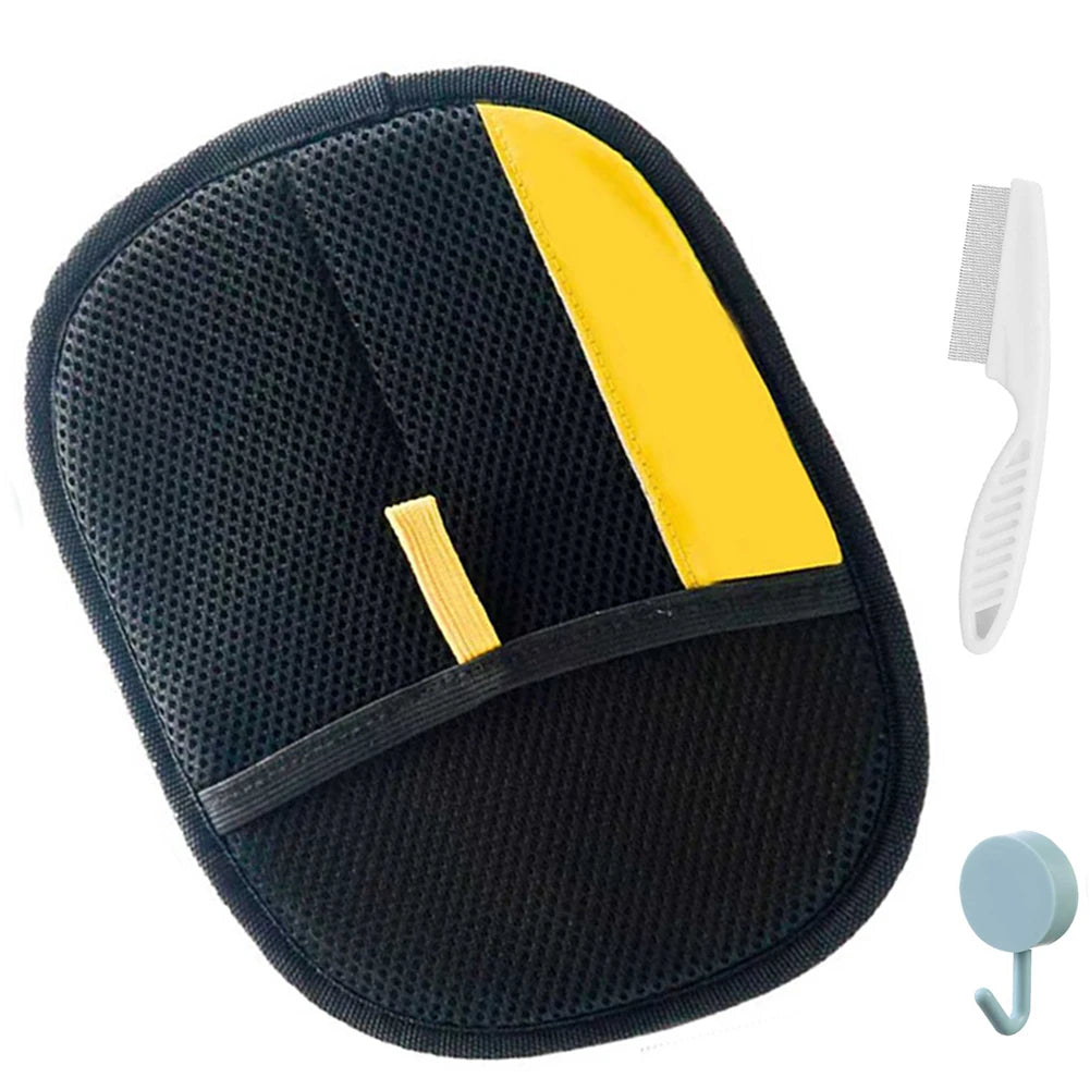 1/2/3Pcs Electrostatic Gloves Multi-Function Anti Static Hair Removal Glove with Brush & Hook for Couch Furniture Carpet