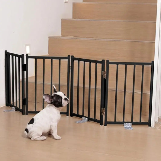 Adjustable Tall Dog Gate, 16.5 High, Suitable for Indoor and Outdoor Use, 48 Wide, Ideal for Stairs, Hallways, Doorways, Deck, Y