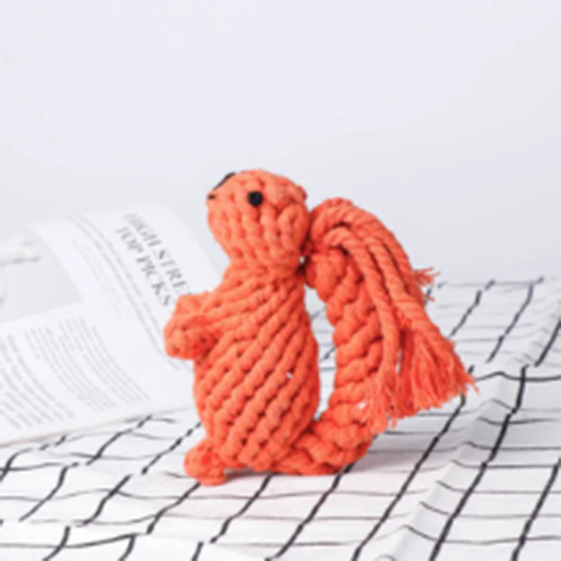 New hot-selling pet cotton rope toy dog bite-resistant braided cotton rope medium and large dog molar teeth cleaning toy