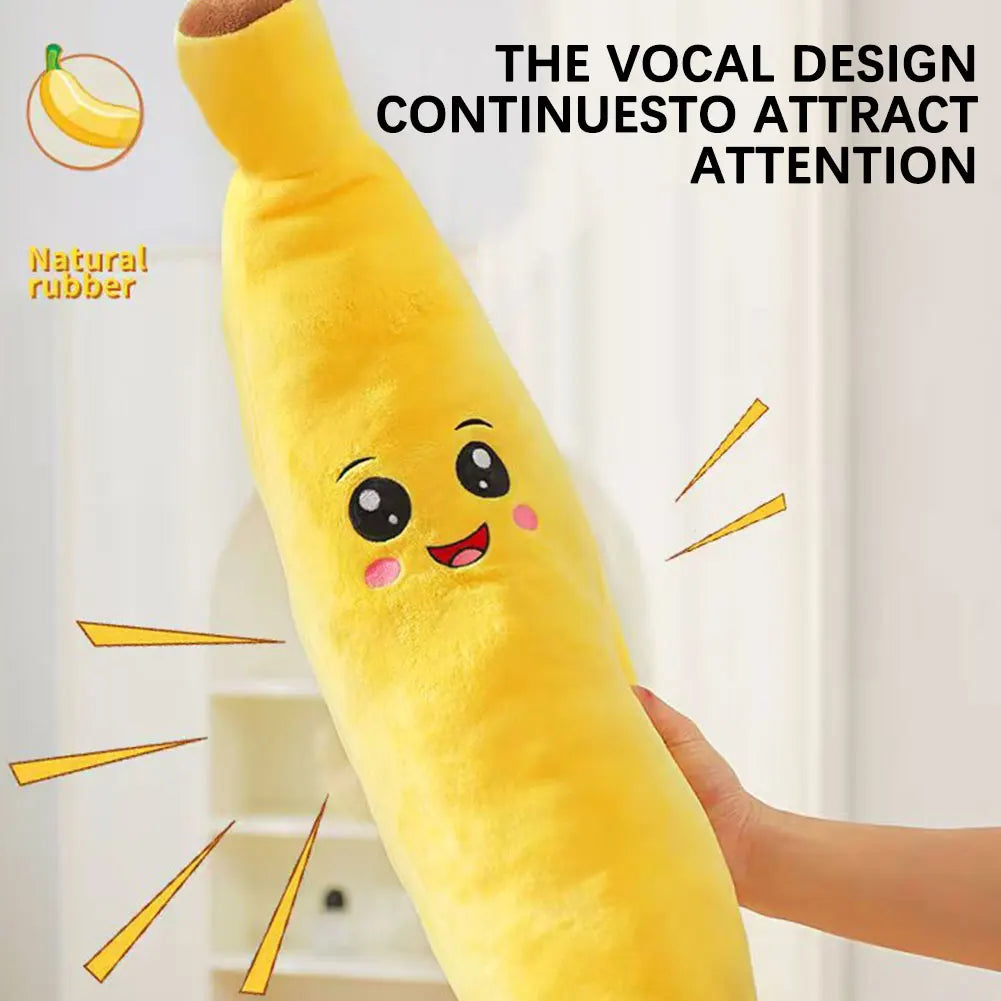 Stuffed Banana-Dog Toy 2 In 1 Interactive Plush Dog Toy Anxiety Boredom Relief Dog Toy For Small Medium Large Dogs