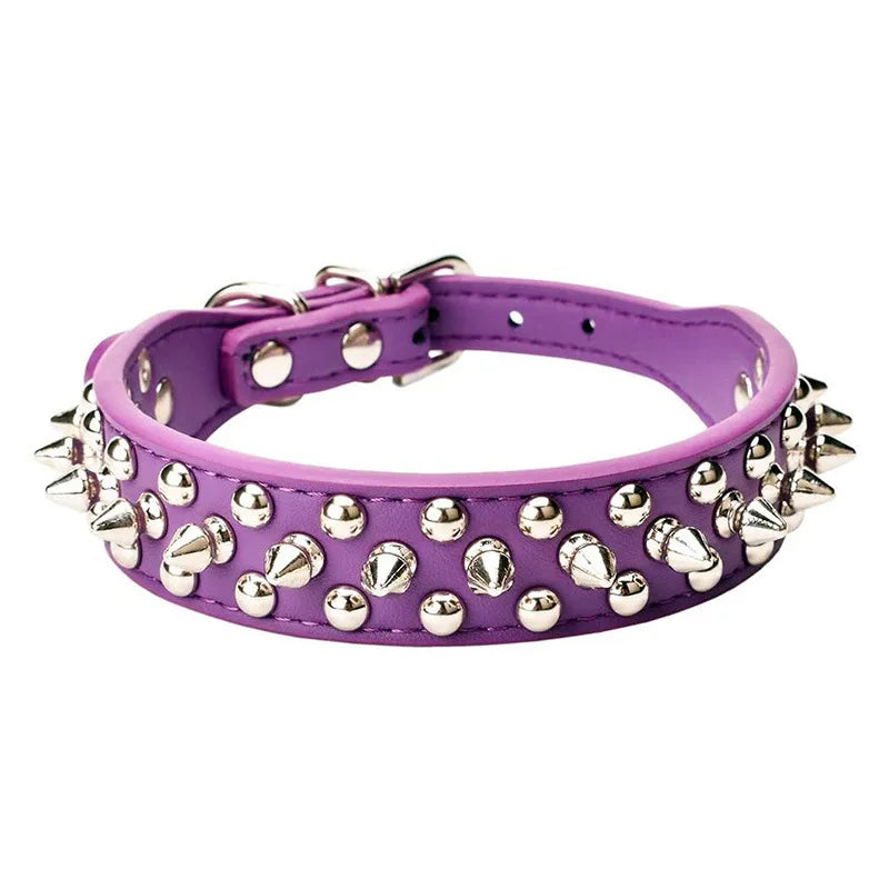 High Quality Dog Rivet Collar and Leash Set Anti Bite Pet Collars for Medium Large Dogs Bulldog Greyhound mascotas Accessories