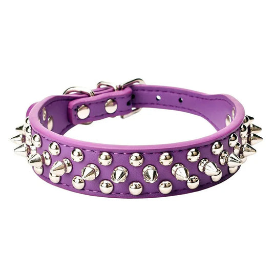 High Quality Dog Rivet Collar and Leash Set Anti Bite Pet Collars for Medium Large Dogs Bulldog Greyhound mascotas Accessories
