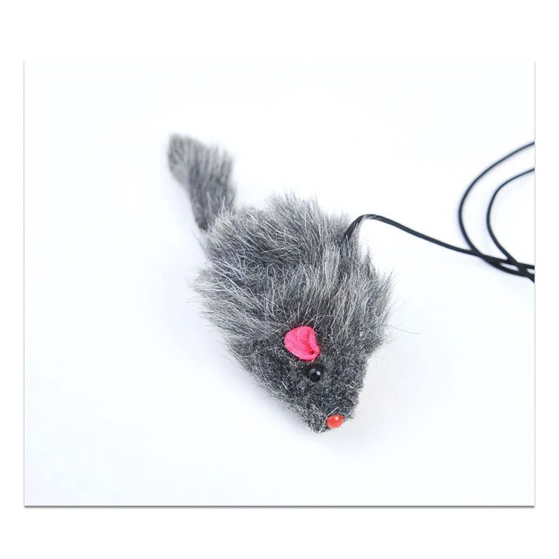 Hanging door mouse teasing cat stick elastic clip door swing hanging jumping toy cat relief pet supplies