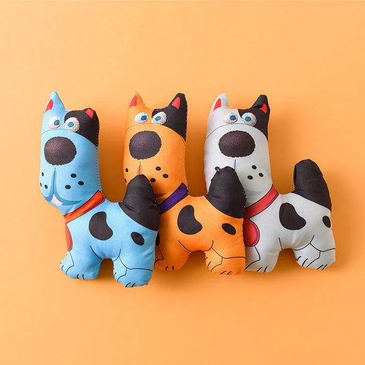 Squeaky Dog Chew Toys Bite Resistant Teeth Grinding Toys for Dogs Cats Interactive Play Boredom Relief Training Pet Toys