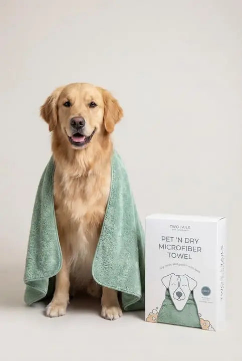 Super Absorbent Microfiber Dog Towel, Soft & Lightweight, Fast Drying for Large Dogs & Puppies, Grooming Supplies