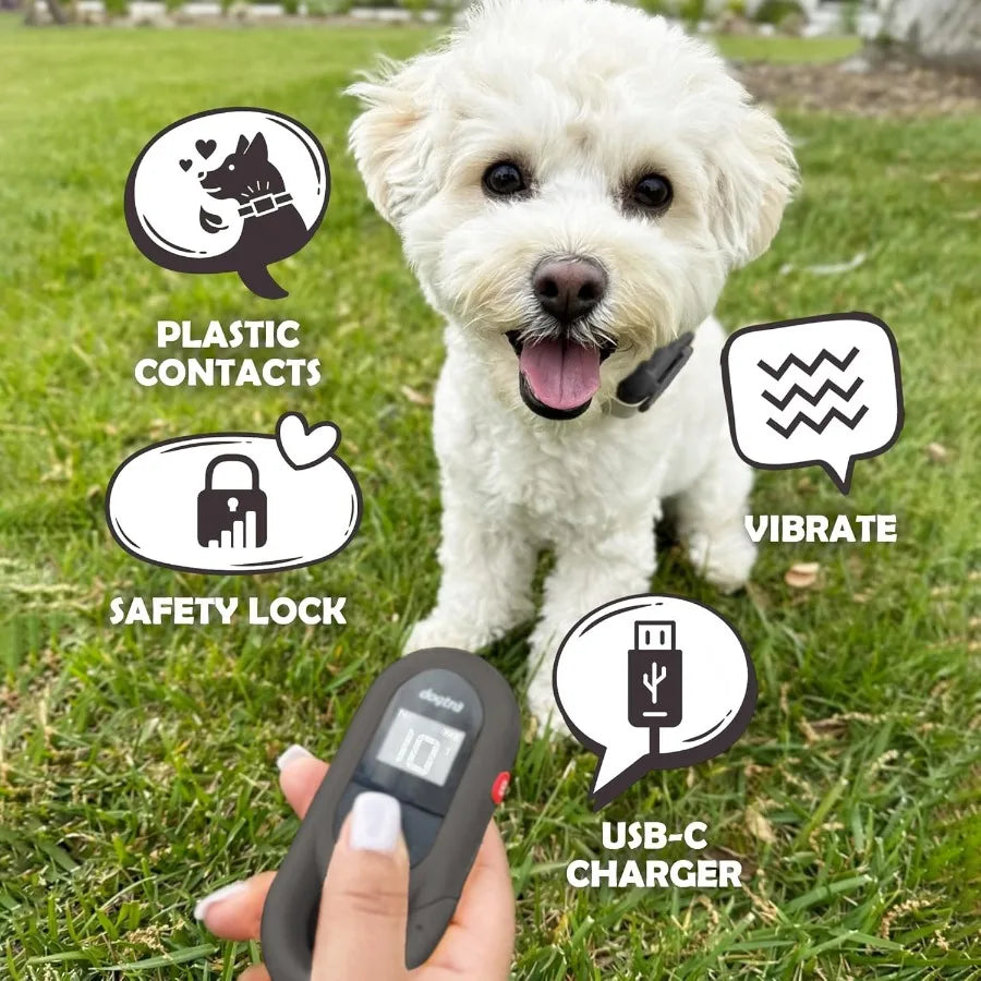 CUE Gen 2 Grey Customizable E-Collar for Dogs Training with Remote Control Ideal for Outdoor Use Beginner-Friendly Design Featu