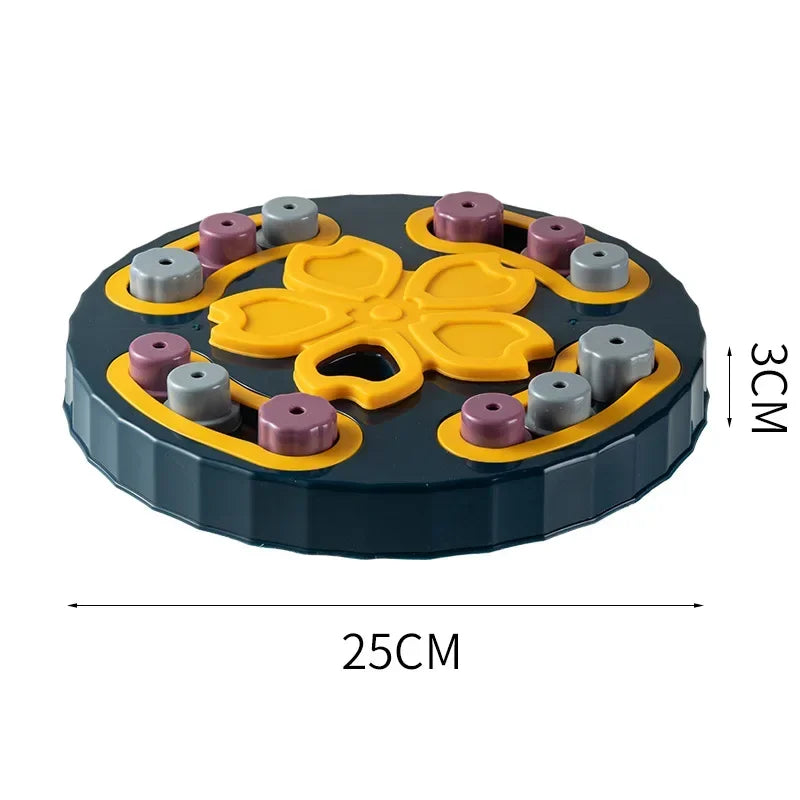 Funny Dog Cat Feeding Toy Puzzle Pet Toys for Small Dogs Cats Training Puppy Intelligence Quotient Slow Food Plate Accessories