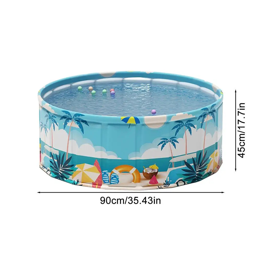 90/120/160cm Foldable Kids Pool Wading Pool Kids Swimming Pool Baby Framed Pools Pet Bath kid Basin Pet Pool Dog Bathing Tub