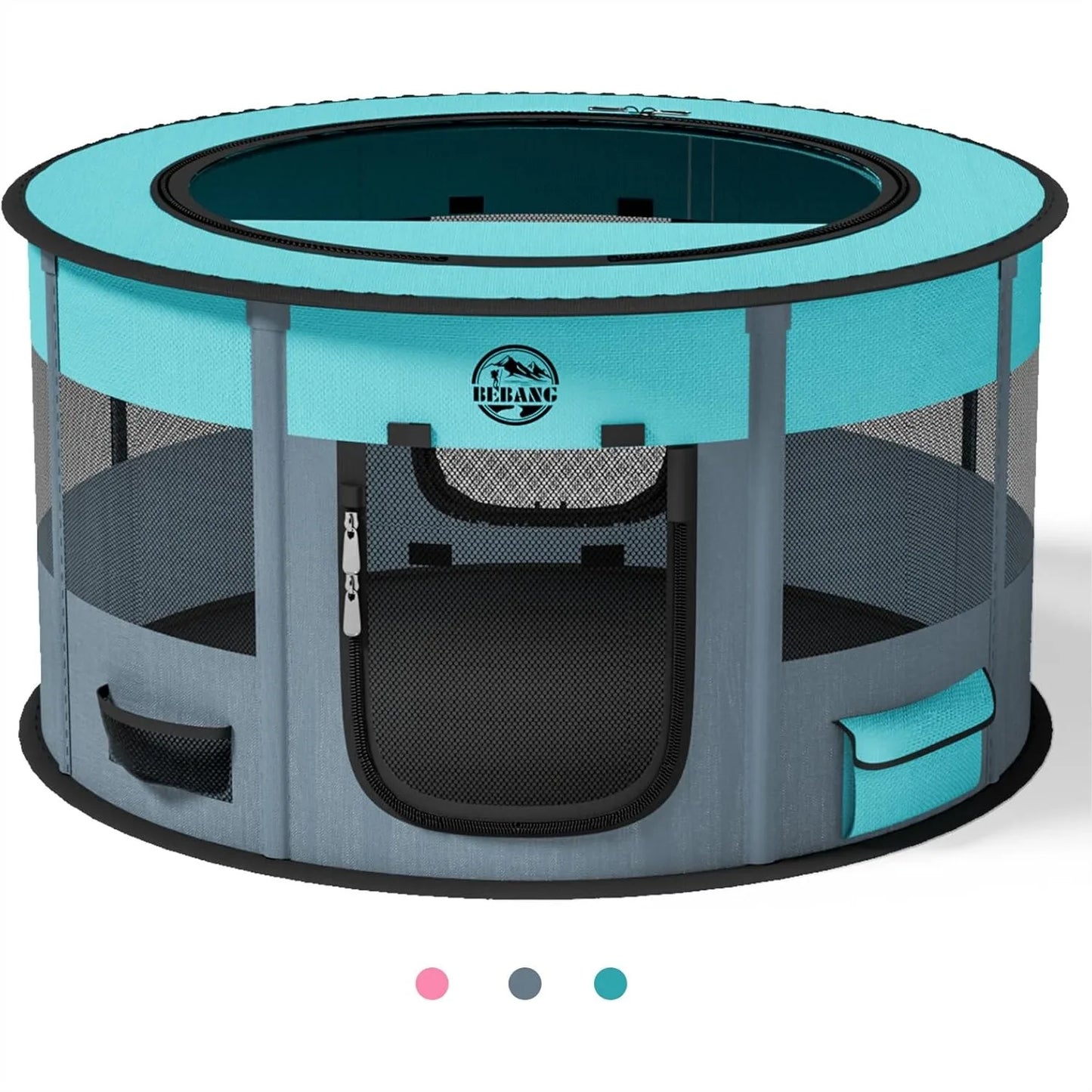 Dog Playpen Puppy Play Pen Indoors Pet Crate Small Dog Cage Portable Foldable Cat Kennel with Carrying Case