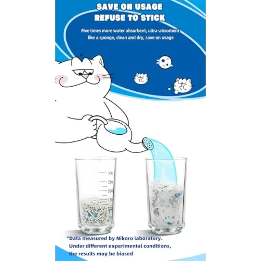Tofu Cat Litter for Odor Control and Unscented Ultra Absorbent Water Flushable Bentonite Tofu Cat Litter Dust Free Scent Free 2