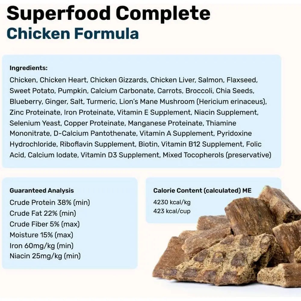 by Katherine Heigl – Superood Complete Air-Dried Chicken Dog ood – High Protein with Superoods or Daily Welln& istent Nutrition