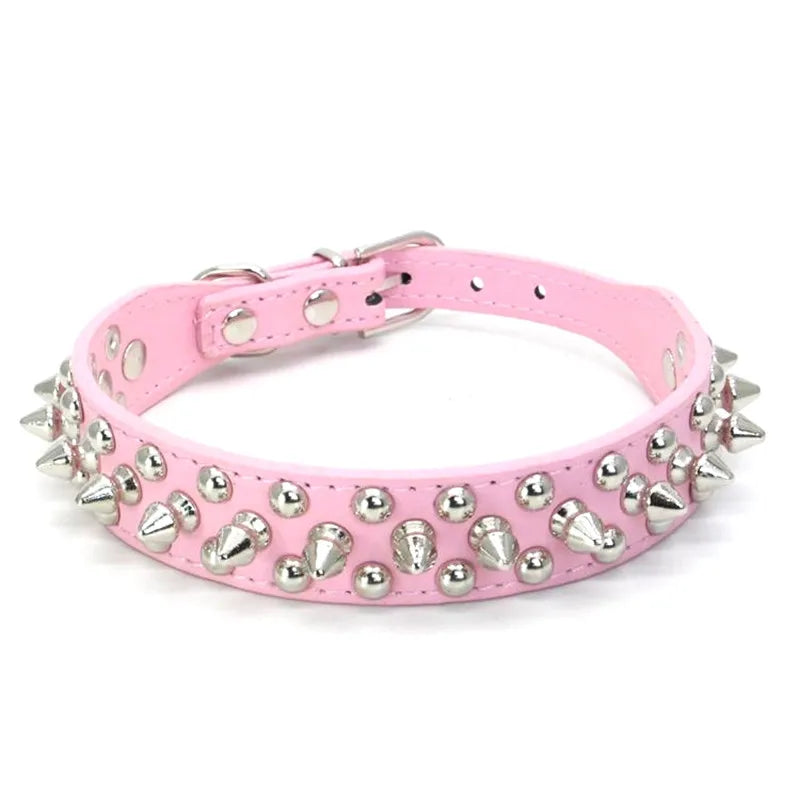 High Quality Dog Rivet Collar and Leash Set Anti Bite Pet Collars for Medium Large Dogs Bulldog Greyhound mascotas Accessories