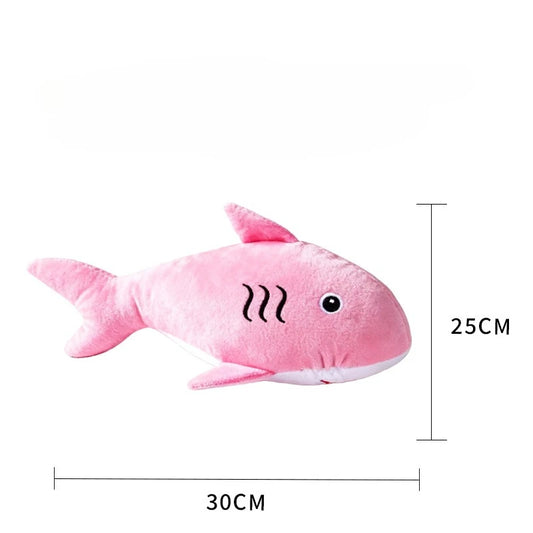 Dog Chew Toy Simulated Plush Shark Sounding Bite-resistant Plush Puppy Toy Training Dental Cleaning Supplies