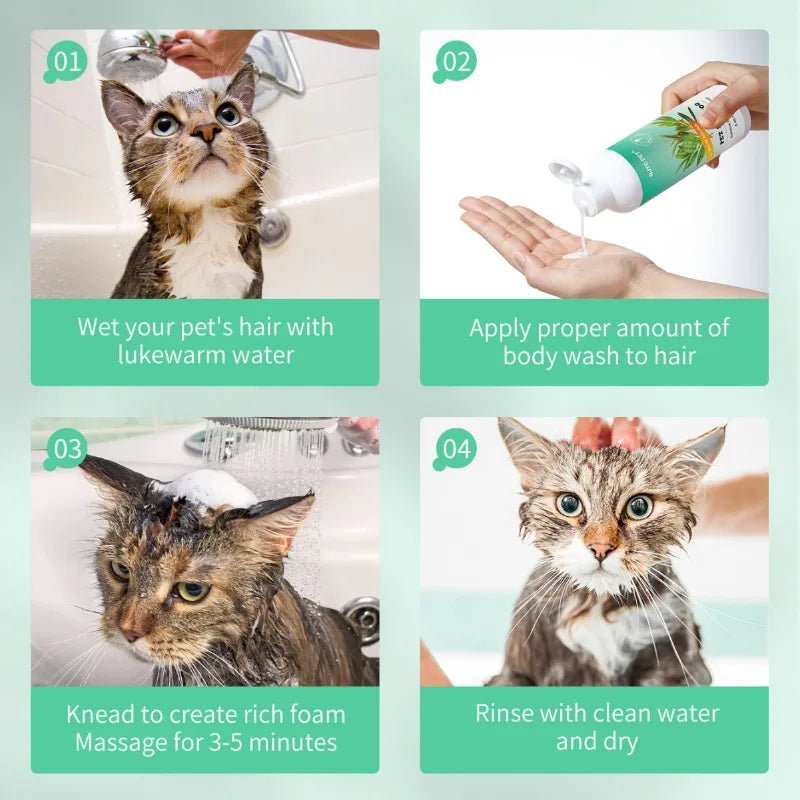 Tea Tree Oil Pet Shampoo for Dogs Cats Anti Itch Bath Wash with Allergy Relief Smell Reduction Inflammation Soothing
