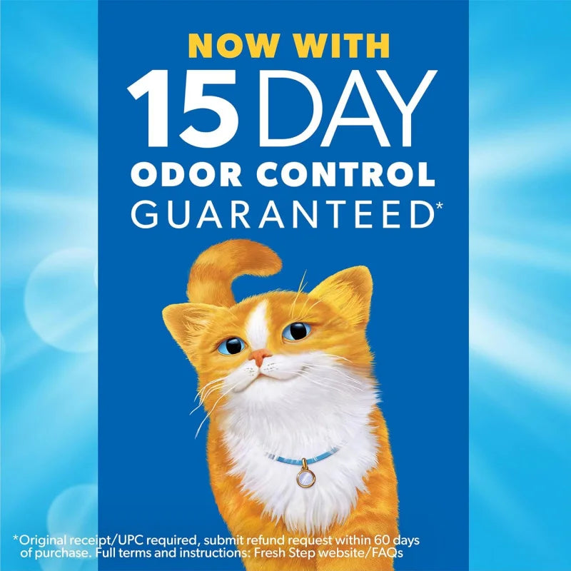 dvanced Clumping Cat Litter – Unscented 18.5lb Formula, Odor-Control on Contact for Long-Lasting Freshness