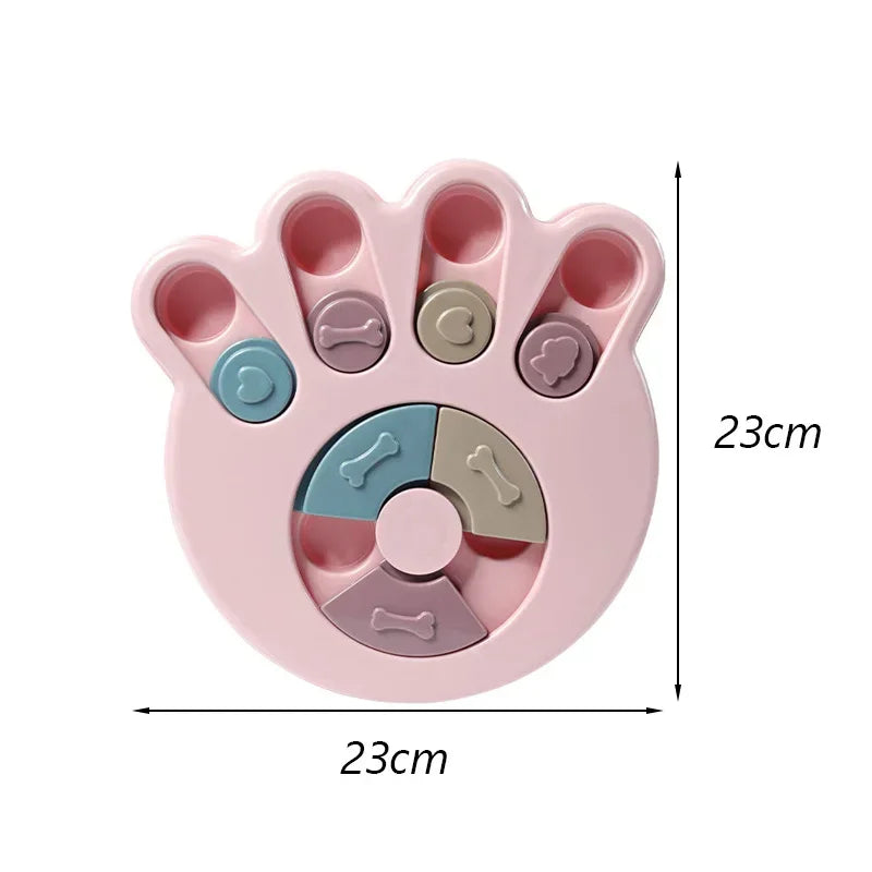 Funny Dog Cat Feeding Toy Puzzle Pet Toys for Small Dogs Cats Training Puppy Intelligence Quotient Slow Food Plate Accessories