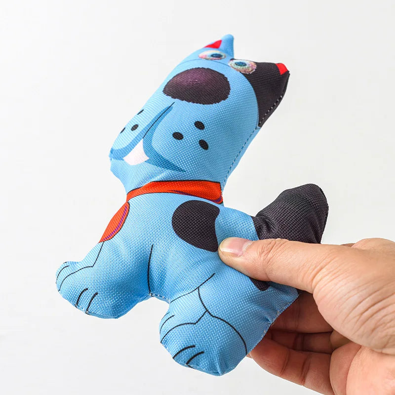 Squeaky Dog Chew Toys Bite Resistant Teeth Grinding Toys for Dogs Cats Interactive Play Boredom Relief Training Pet Toys