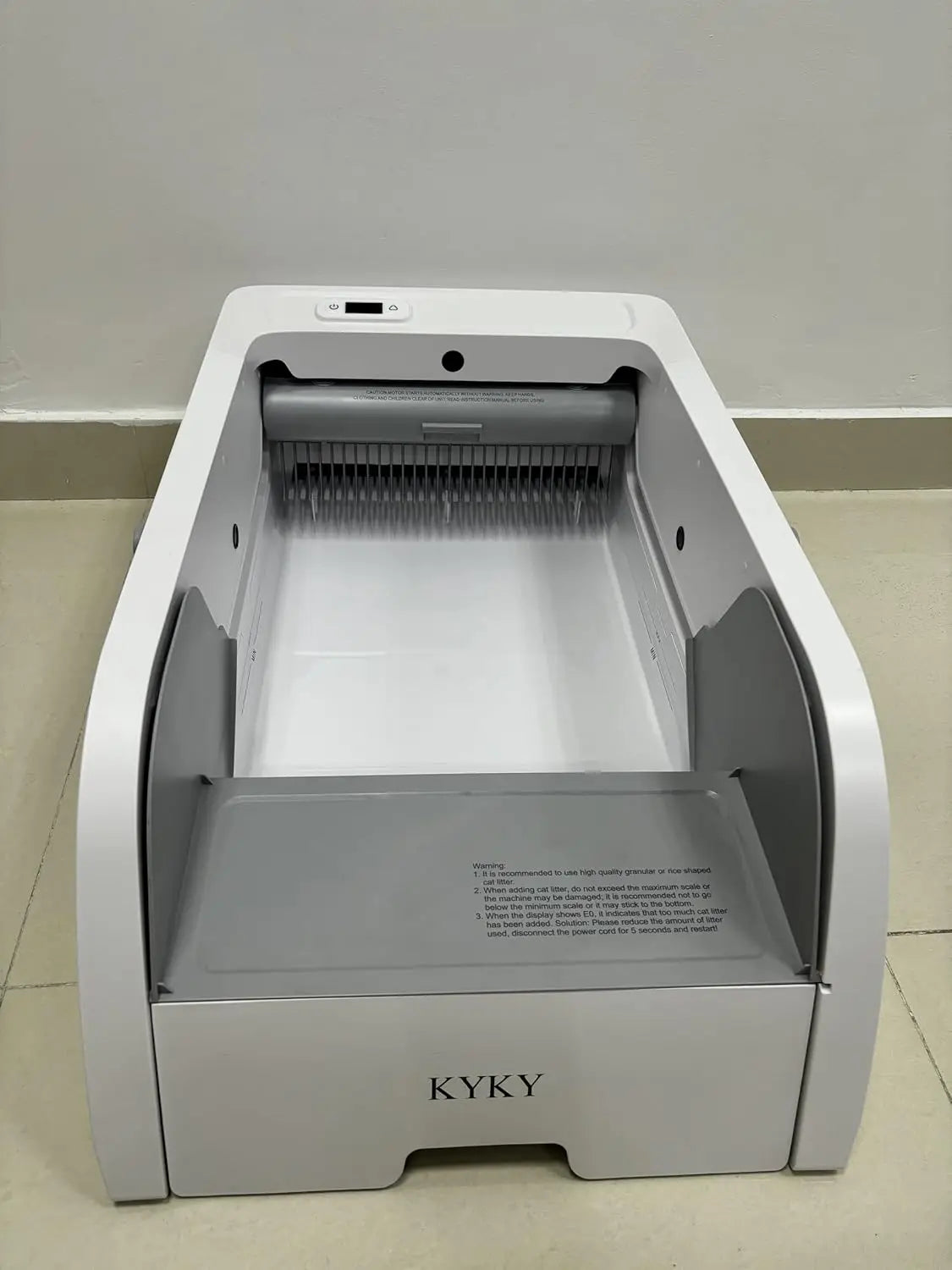 S6 Self Cleaning Litter Box, Upgraded Automatic Cat Litter Box Self Cleaning That Can Use Clumping Cat Litter, Open, Customized