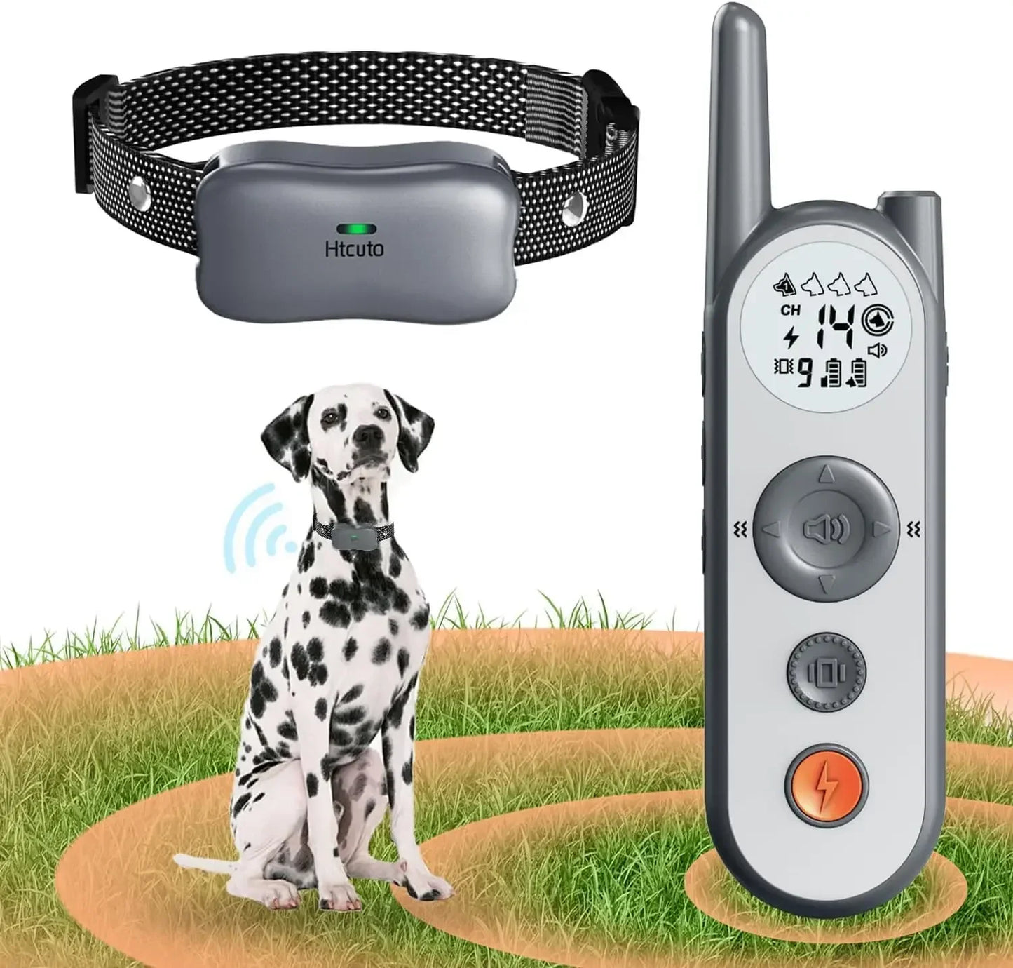 3500 Ft Wireless Dog Fence with 6100Ft Training Remote Collar, 185 Day Battery Rechargeable Electric Fence System, IPX7 Water Re