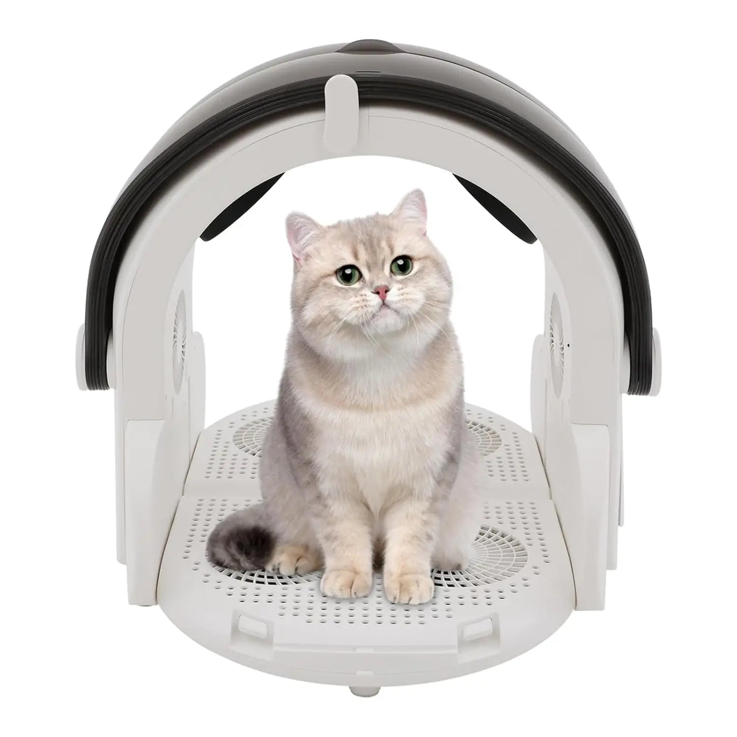 Foldable Pet Dryer Box Automatic 360° Quiet 4-Speed 8-Fan Hair Blow for Small Dog Cat, Custom