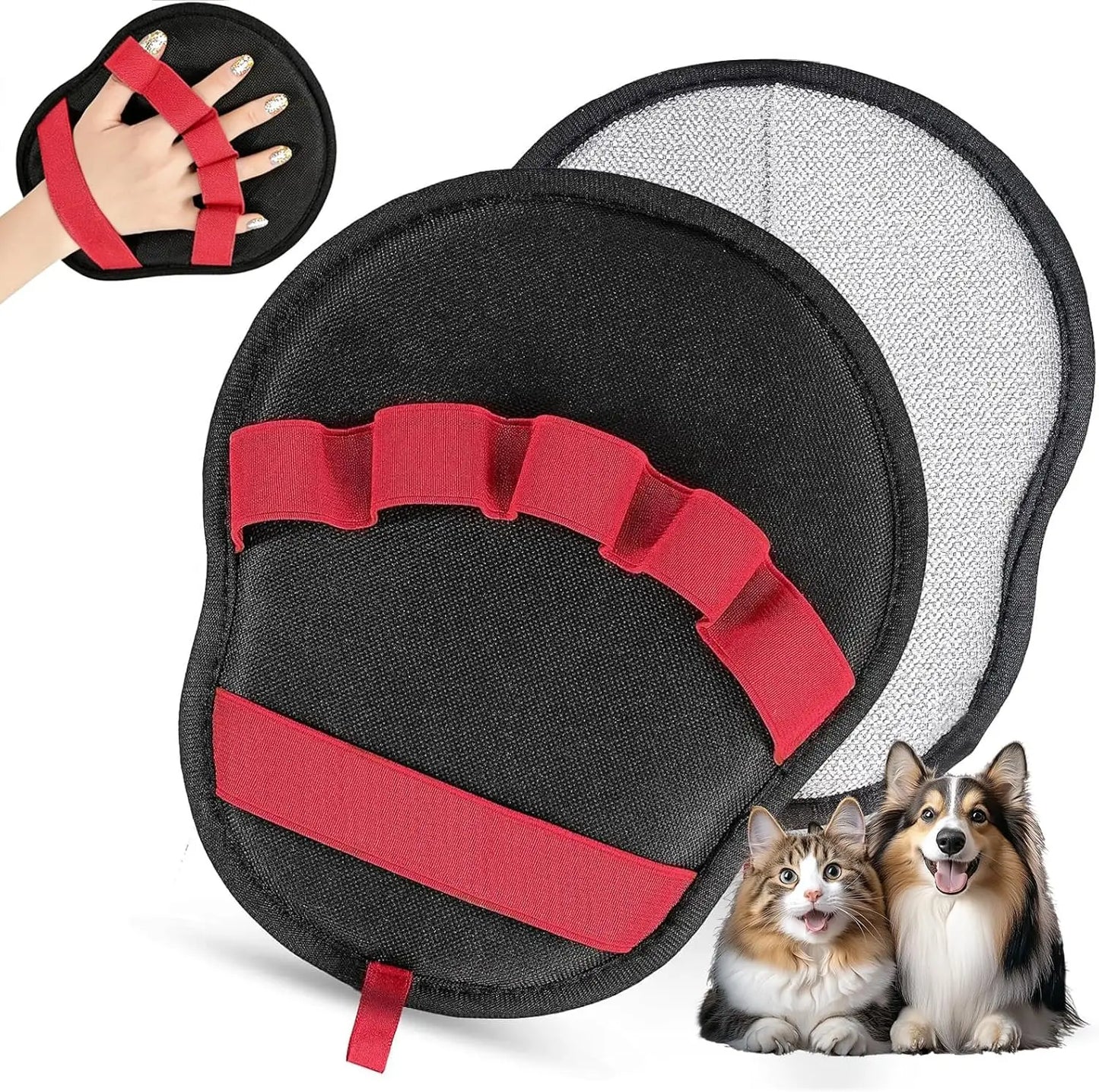 Pet Hair Removal Glove for Laundry, Magic Grooming Brush for Dogs Cats, Electrostatic Tool for Couch Carpet Clothing
