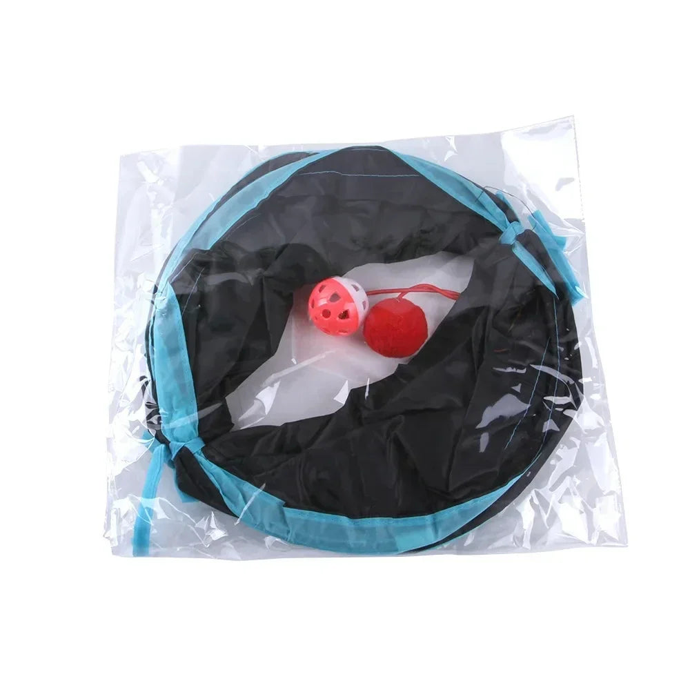 Cat Tunnel Foldable Pet Supplies Cat S T Y Pass Play Tunnel Cat Toy Breathable Drill Barrel for Indoor loud paper Stuff for cats