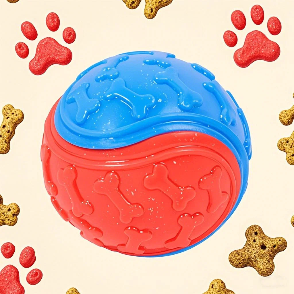 1/3PCS Squeaky Dog Ball Toy TPR Bite Resistant Throw Fetch Interactive Pet Toy Teeth Cleaning Training Chew Ball for All Dogs